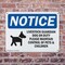 Signmission Livestock Guardian Dog On Duty OSHA Notice Sign, Plastic, 10in W x 7in L, 2PK OS-2PACK-NS-P-710-L-14022 - alternate 6